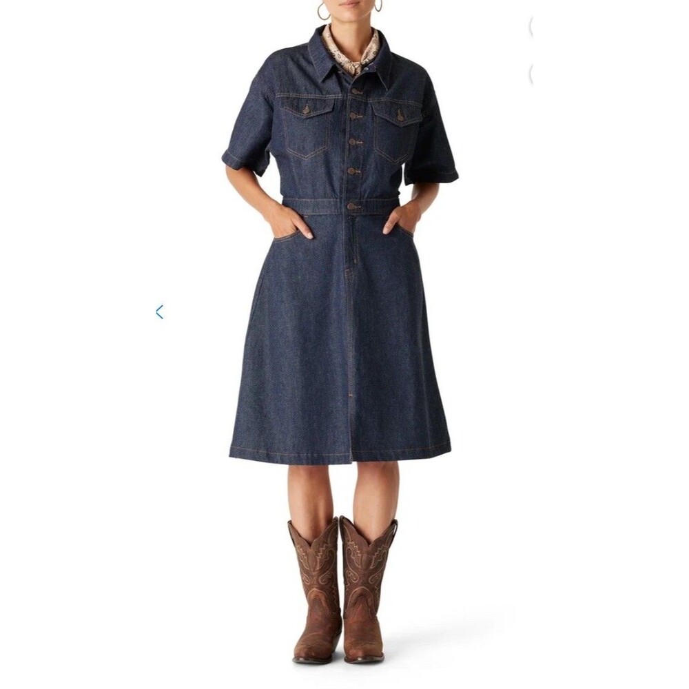 Levi Strauss Signature denim dress blue VTG Inspired 95 Dress NEW Size XL